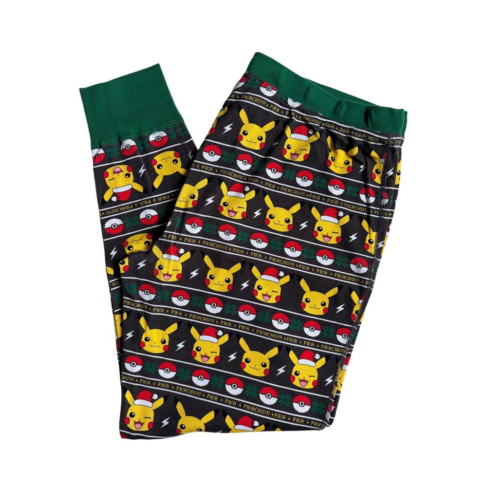 Hanna Andersson Adult Holiday Pikachu Pokemon Long John Pajama Pants - XL